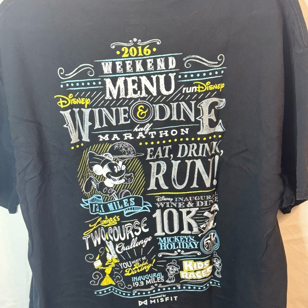 2016 RunDisney Wine and Dine weekend t-shirt